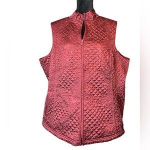 Susan Graver Quilted Red Wine Vest
